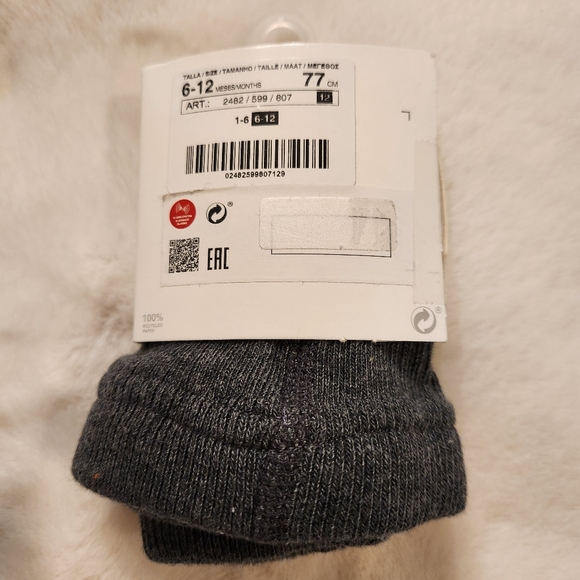 Zara Mini Tights Grey 6-12 months New With Tag - Picture 9 of 10